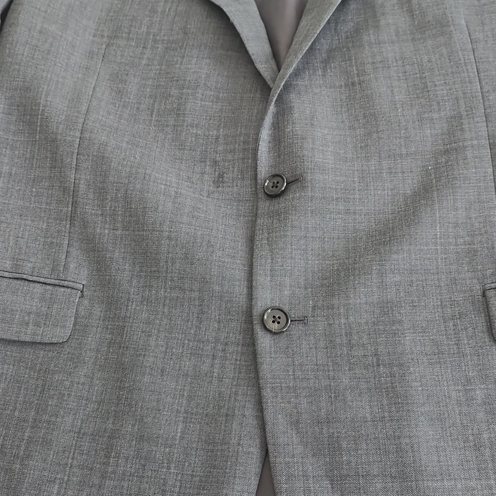 Lauren Ralph Lauren Wool 2 Button Blazer Suit  Jacket Gray Size 46L